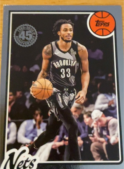 2025-26 Topps Basketball 45th Anniversary #80BK-48 Nic Claxton — front
