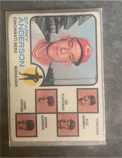 1973 Topps #296 Sparky Anderson — front