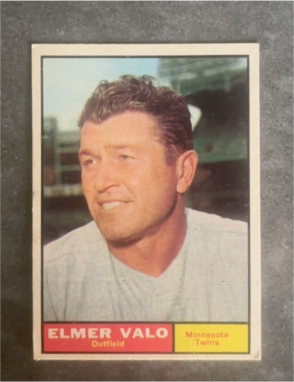 1961 Topps #186 Elmer Valo — front