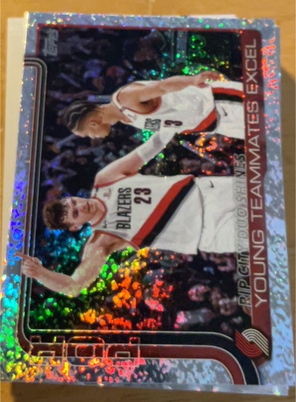 2025-26 Topps Rip City Duo Shines #289 Donovan Clingan — front