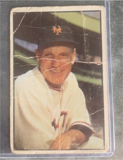 1953 Bowman Color #55 Leo Durocher — front