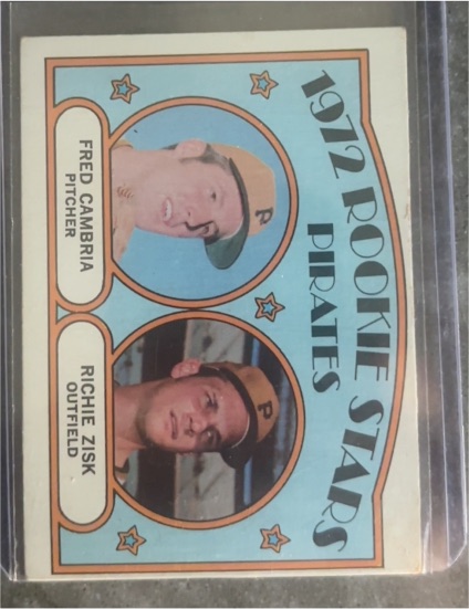 1972 Topps #392 Rookie Stars Fred Cambria / Richie Zisk — front