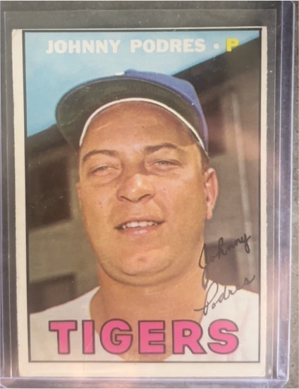1967 Topps #284 Johnny Podres — front