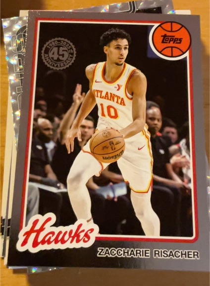 2025 Topps 45th Anniversary #80BK-24 Zaccharie Risacher — front