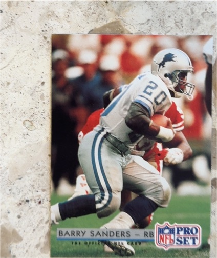 1992 Pro Set #169 Barry Sanders — front
