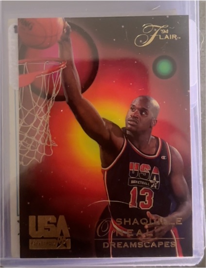 1994 Flair USA Basketball #80 Shaquille O'Neal Dreamscapes — front