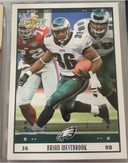 2005 Score #213 Brian Westbrook — front