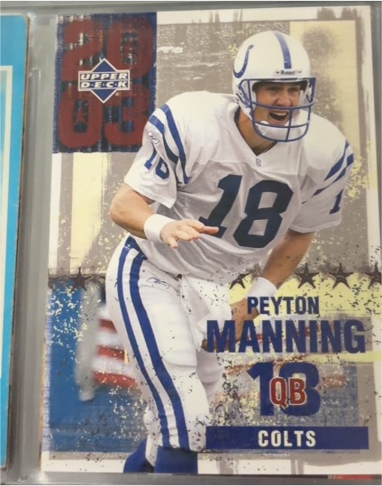 2003 Upper Deck NFLPA Scholastic #4 of 5 Peyton Manning — front