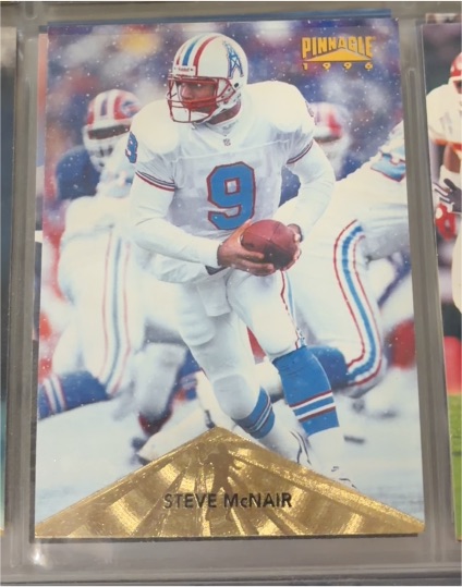 1996 Pinnacle #8 Steve McNair — front