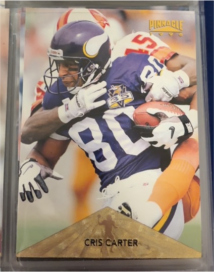 1996 Pinnacle #6 Cris Carter — front