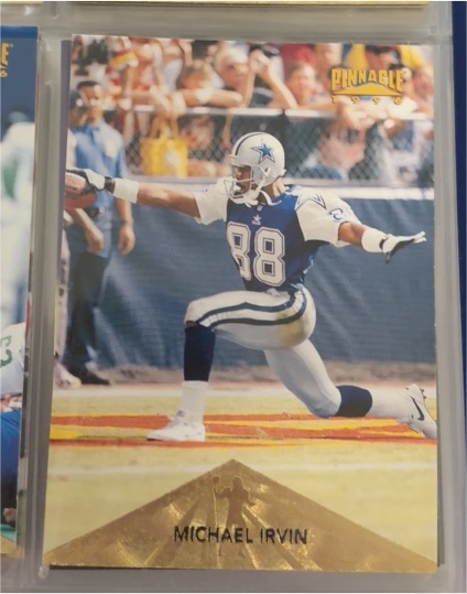 1996 Pinnacle #27 Michael Irvin — front