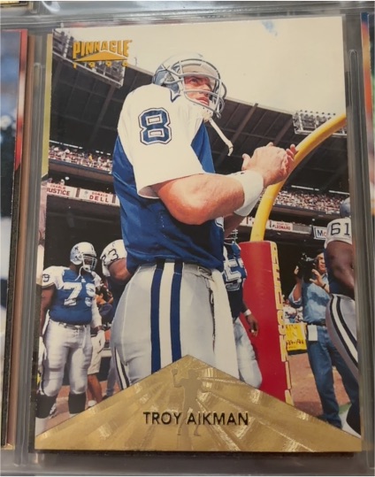 1996 Pinnacle #50 Troy Aikman — front