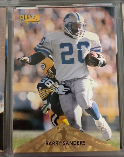 1996 Pinnacle #131 Barry Sanders — front