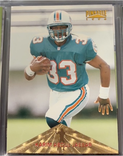 1996 Pinnacle #167 Karim Abdul-Jabbar — front