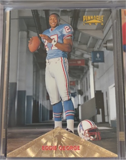 1996 Pinnacle #170 Eddie George — front