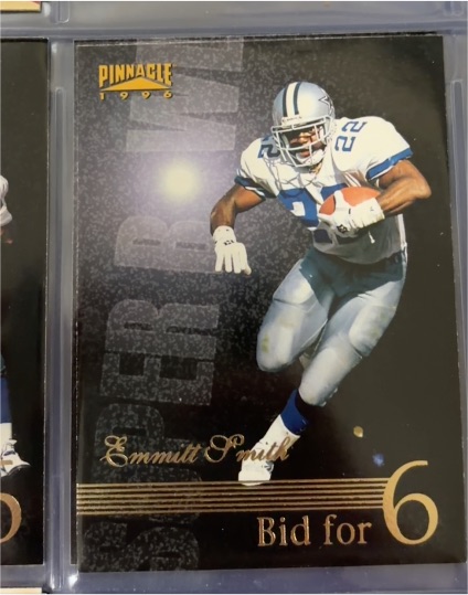1996 Pinnacle #184 Emmitt Smith — front