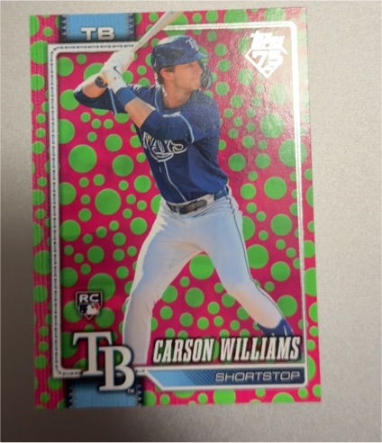 2026 Topps Series 1 Holiday #25 Carson Williams — front