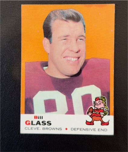1969 Topps #74 Bill Glass Cleveland Browns — front