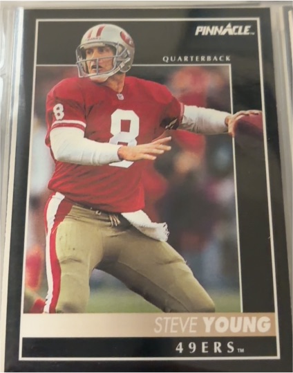 1992 Pinnacle #18 Steve Young — front