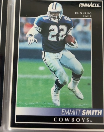 1992 Pinnacle #58 Emmitt Smith — front