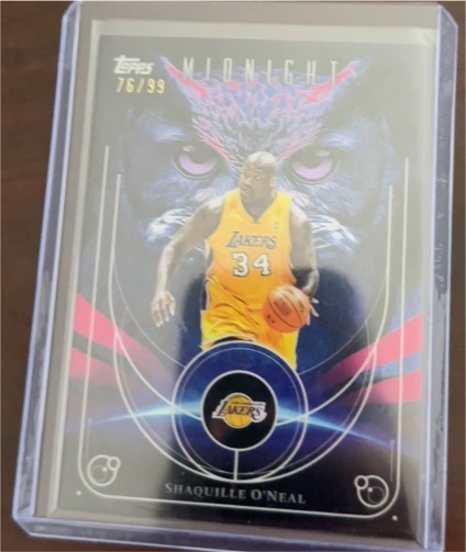 2025-26 Topps Midnight #NO-14 Shaquille O'Neal Night Owls — front