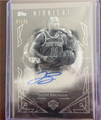 2025 Topps Midnight #N0-10 Jalen Brunson — front