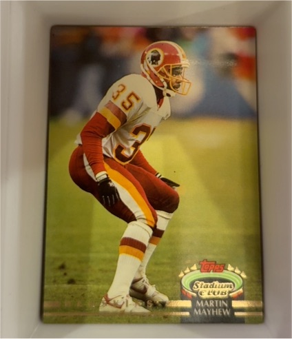 1992 Topps Stadium Club #63 Martin Mayhew — front