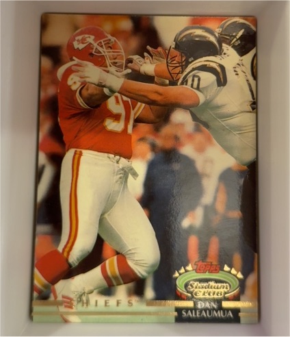 1992 Topps Stadium Club #6 Dan Saleaumua — front