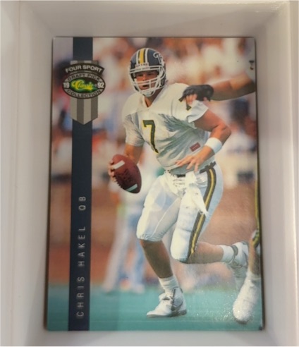 1992 Classic Four Sport #117 Chris Hakel — front