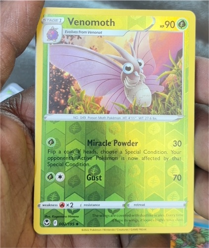 2022 Pokémon Sword & Shield Silver Tempest #002 Venomoth — front