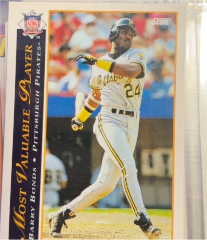 1993 Score #482 Barry Bonds — front
