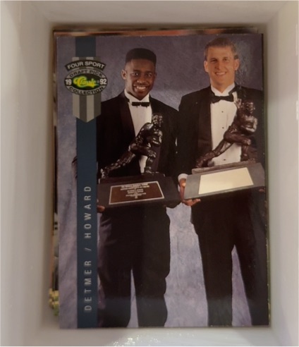 1992 Classic Four Sport #313 Ty Detmer / Desmond Howard — front