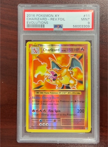 2016 Pokémon XY Evolutions #11 Charizard Reverse Holo — front