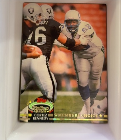 1992 Topps Stadium Club #300 Cortez Kennedy Members Choice — front