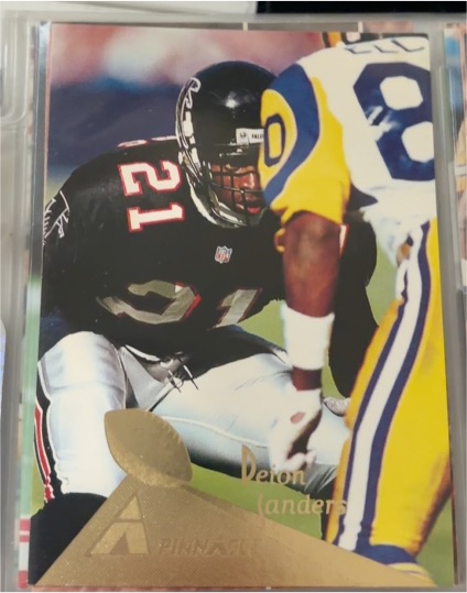1994 Pinnacle #1 Deion Sanders — front
