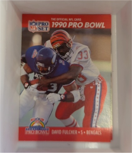 1990 Pro Set #342 David Fulcher — front
