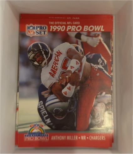 1990 Pro Set #356 Anthony Miller San Diego Chargers 1990 Pro Bowl — front