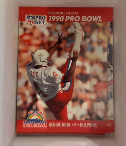 1990 Pro Set #368 Reggie Roby Miami Dolphins 1990 Pro Bowl — front