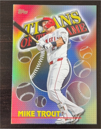 2026 Topps Series 1 #TOG-2 Mike Trout Titans of the Game — front