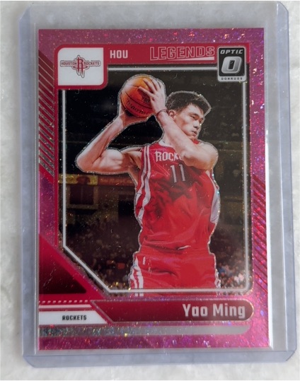 2024-25 Panini Donruss Optic #226 Yao Ming Legends Pink Hyper Prizm — front