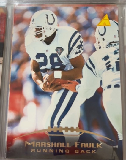 1995 Pinnacle #86 Marshall Faulk — front