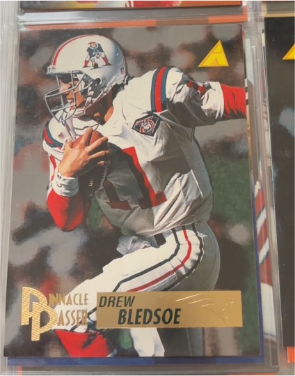 1995 Pinnacle Passer #196 Drew Bledsoe — front