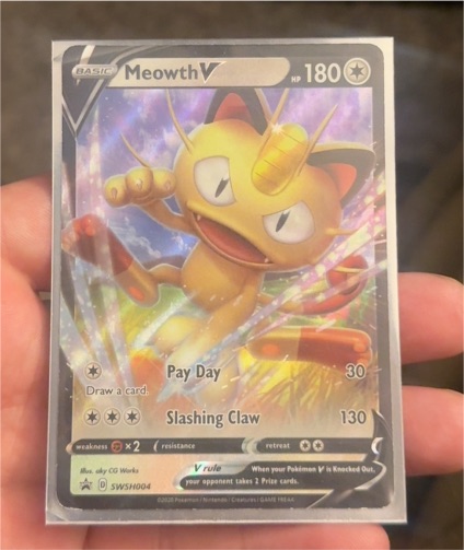 2020 Pokémon SWSH004 Meowth V — front