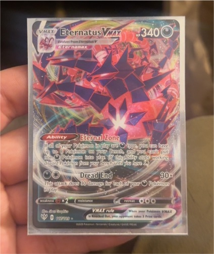 2020 Pokemon TCG Darkness Ablaze #117 Eternatus VMAX — front