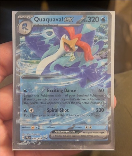 2023 Pokémon #52 Quaquaval ex — front
