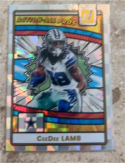 2025 Panini Donruss #AAP-CLA CeeDee Lamb Action-All Pros — front