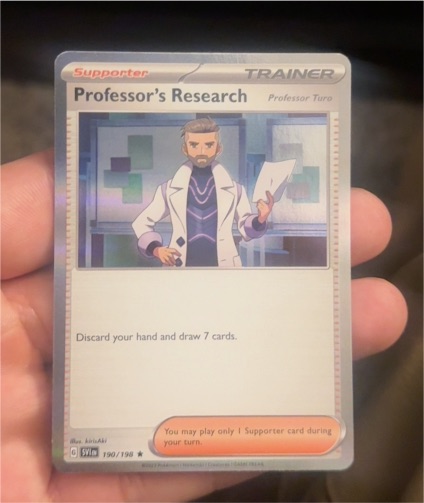 2022 Pokémon TCG Scarlet & Violet #190 Professor's Research Professor Turo — front