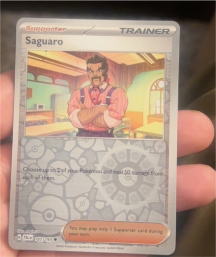 2023 Pokémon SV02: Paldea Evolved #187 Saguaro — front