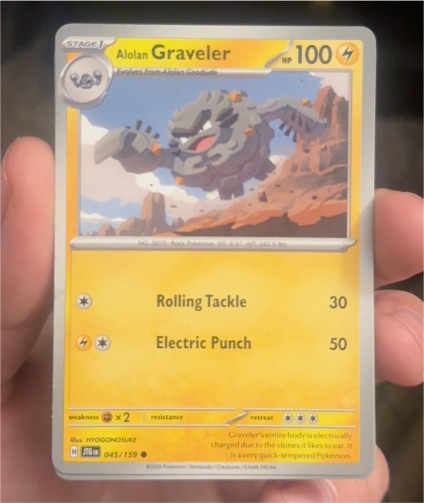 2023 Pokémon Journey Together #045 Alolan Graveler — front