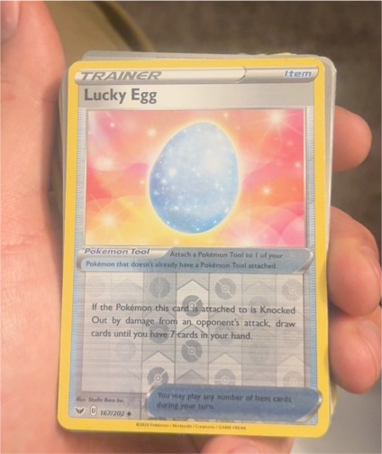 2020 Pokémon Sword & Shield #167 Lucky Egg — front